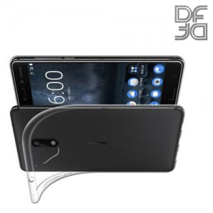 DF Ультратонкий прозрачный силиконовый чехол для Nokia 2.1 2018