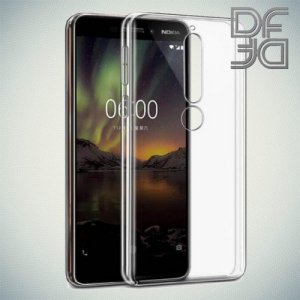 DF Ультратонкий прозрачный силиконовый чехол для Nokia 5.1 2018