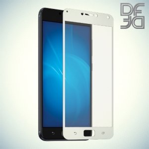 DF Закаленное защитное стекло на весь экран для Asus Zenfone 4 Max ZC520KL - Белый