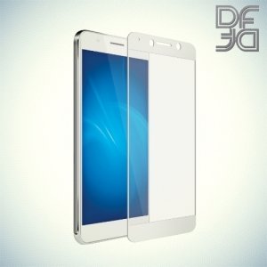 DF Закаленное защитное стекло на весь экран для Huawei Honor 6A - Белый