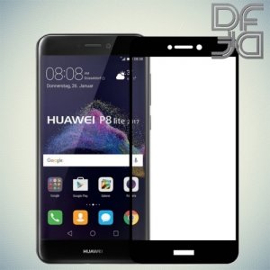 DF Закаленное защитное стекло на весь экран для Huawei Honor 8 lite - Черный