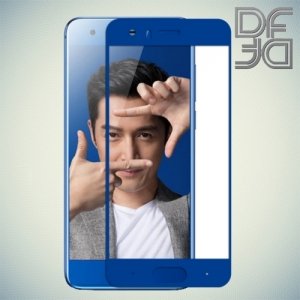 DF Закаленное защитное стекло на весь экран для Huawei Honor 9 - Синий