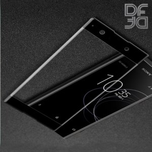 DF Закаленное защитное стекло на весь экран для Sony Xperia XA1 - Черный