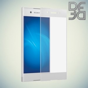 DF Закаленное защитное стекло на весь экран для Sony Xperia XA1 - Белый