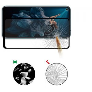 DF Защитное стекло для Huawei Nova 5T / Honor 20 черное