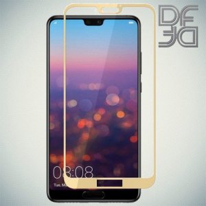 DF Защитное стекло для Huawei P20 Lite золотое