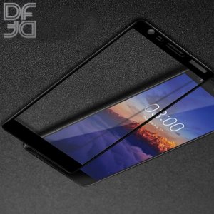 DF Защитное стекло для Nokia 3.1 2018 черное