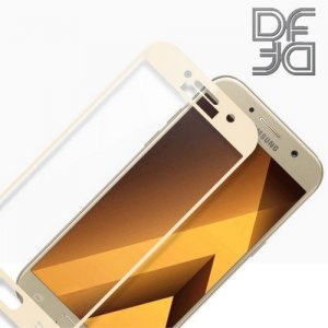 DF Защитное стекло для Samsung Galaxy A3 2017 золотое