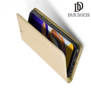Dux Ducis чехол книжка для Asus Zenfone Max M2 ZB633KL с магнитом и отделением для карты - Золотой