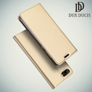 Dux Ducis чехол книжка для Huawei Honor 10 с магнитом и отделением для карты - Золотой
