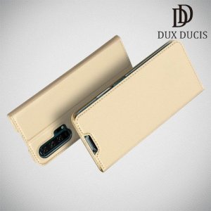 Dux Ducis чехол книжка для Huawei Honor 20 Pro с магнитом и отделением для карты - Золотой