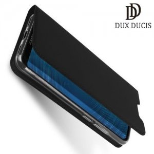 Dux Ducis чехол книжка для Huawei Honor 8A с магнитом и отделением для карты - Черный