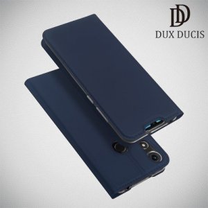 Dux Ducis чехол книжка для Huawei Honor 8A с магнитом и отделением для карты - Синий