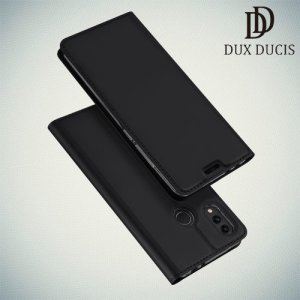 Dux Ducis чехол книжка для Huawei Honor 8C с магнитом и отделением для карты - Черный