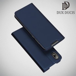 Dux Ducis чехол книжка для Huawei Honor 8S / Y5 2019 с магнитом и отделением для карты - Синий