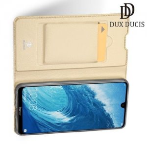 Dux Ducis чехол книжка для Huawei Honor 8X с магнитом и отделением для карты - Золотой