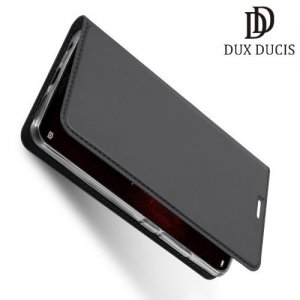 Dux Ducis чехол книжка для Huawei Honor Play с магнитом и отделением для карты - Серый