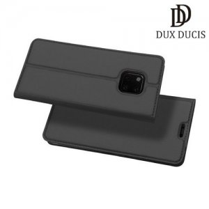 Dux Ducis чехол книжка для Huawei Mate 20 Pro с магнитом и отделением для карты - Серый