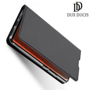 Dux Ducis чехол книжка для Huawei Mate 20 с магнитом и отделением для карты - Серый