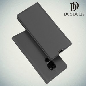 Dux Ducis чехол книжка для Huawei Mate 20 с магнитом и отделением для карты - Серый