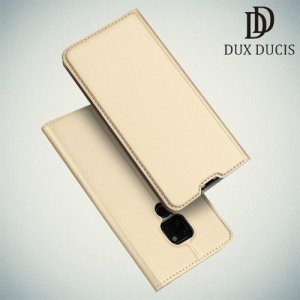 Dux Ducis чехол книжка для Huawei Mate 20 с магнитом и отделением для карты - Золотой