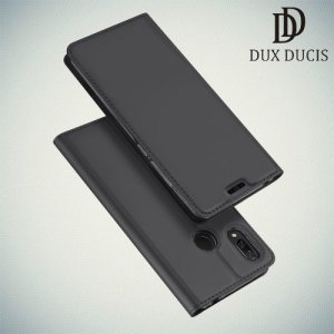 Dux Ducis чехол книжка для Huawei Nova 3 с магнитом и отделением для карты - Серый