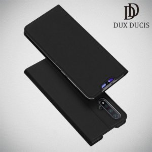 Dux Ducis чехол книжка для Huawei nova 5 с магнитом и отделением для карты - Черный