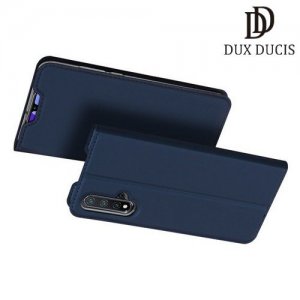 Dux Ducis чехол книжка для Huawei nova 5 с магнитом и отделением для карты - Синий