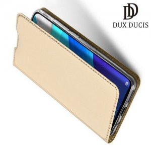 Dux Ducis чехол книжка для Huawei nova 5 с магнитом и отделением для карты - Золотой