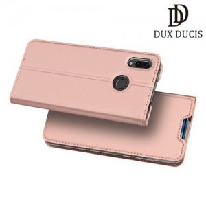 Dux Ducis чехол книжка для Huawei P Smart Z с магнитом и отделением для карты - Розовое Золото