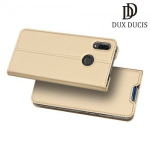 Dux Ducis чехол книжка для Huawei P Smart Z с магнитом и отделением для карты - Золотой