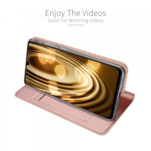 Dux Ducis чехол книжка для Huawei P30 Lite с магнитом и отделением для карты - Розовый