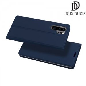 Dux Ducis чехол книжка для Huawei P30 Pro с магнитом и отделением для карты - Синий
