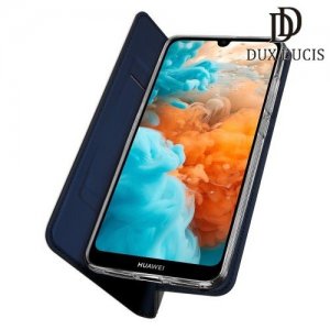 Dux Ducis чехол книжка для Huawei Y6 2019 / Y6s / Honor 8A Pro с магнитом и отделением для карты - Синий