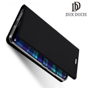 Dux Ducis чехол книжка для Huawei Y7 2019 с магнитом и отделением для карты - Черный