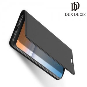 Dux Ducis чехол книжка для LG G7 ThinQ с магнитом и отделением для карты - Серый