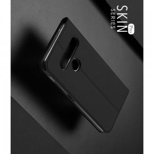 Dux Ducis чехол книжка для LG G8s ThinQ с магнитом и отделением для карты - Черный