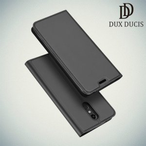 Dux Ducis чехол книжка для LG K8 (2018) / LG K9 с магнитом и отделением для карты - Серый