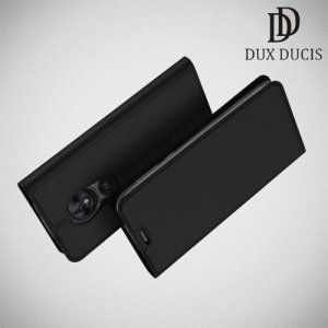 Dux Ducis чехол книжка для Motorola Moto G7 Power с магнитом и отделением для карты - Черный