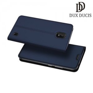 Dux Ducis чехол книжка для Nokia 1 Plus с магнитом и отделением для карты - Синий