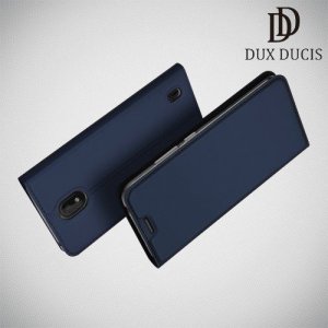 Dux Ducis чехол книжка для Nokia 1 Plus с магнитом и отделением для карты - Синий