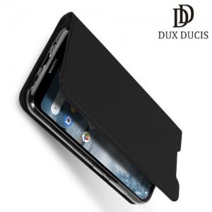Dux Ducis чехол книжка для Nokia 4.2 с магнитом и отделением для карты - Черный