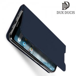 Dux Ducis чехол книжка для Nokia 4.2 с магнитом и отделением для карты - Синий