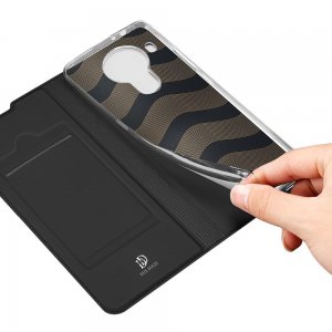 Dux Ducis чехол книжка для Nokia 5.4 с магнитом и отделением для карты - Черный