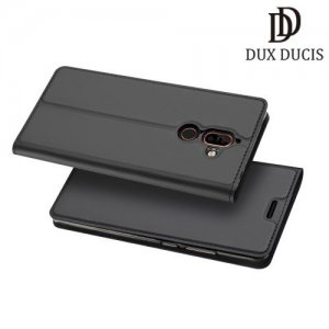 Dux Ducis чехол книжка для Nokia 7 Plus с магнитом и отделением для карты - Серый