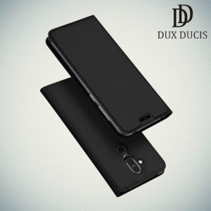 Dux Ducis чехол книжка для Nokia 8.1 с магнитом и отделением для карты - Черный
