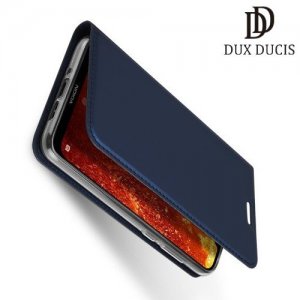 Dux Ducis чехол книжка для Nokia 8.1 с магнитом и отделением для карты - Синий
