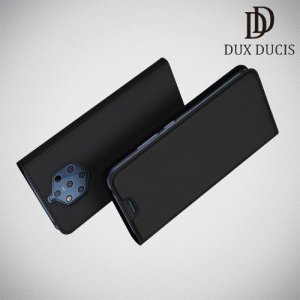 Dux Ducis чехол книжка для Nokia 9 PureView с магнитом и отделением для карты - Черный