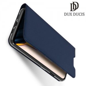 Dux Ducis чехол книжка для OnePlus 7 с магнитом и отделением для карты - Синий