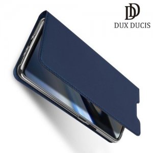 Dux Ducis чехол книжка для OnePlus 7 Pro с магнитом и отделением для карты - Синий